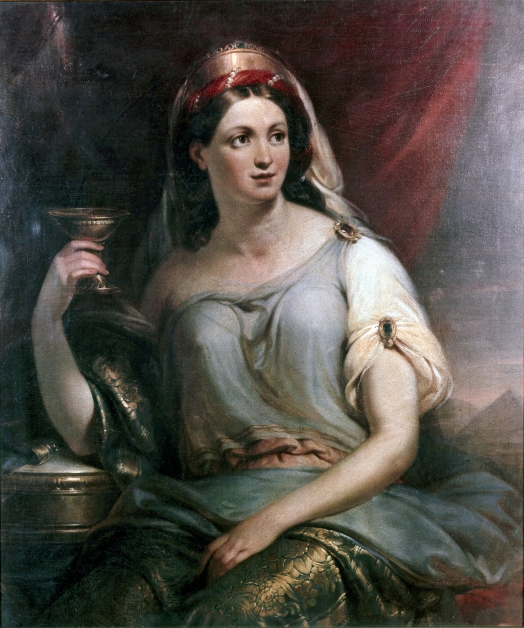 Rosa Vercellana Guerrieri portréja (olaj, vászon) alkotó: Unknown Artist