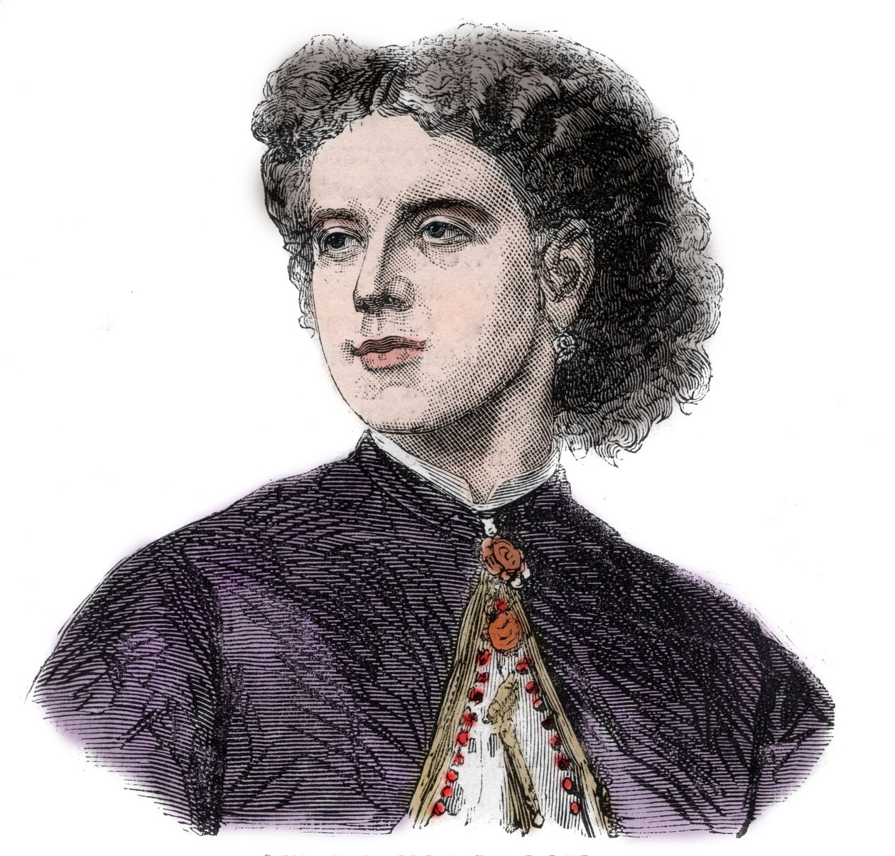 Rosine Bloch (1844-1891) francia mezzoszoprán énekesnő portréja alkotó: Unknown artist