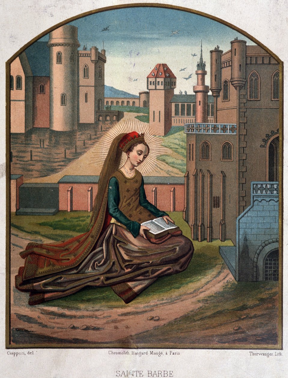 Szent Szakáll portréja - 15. századi dokumentumból alkotó: Unknown artist