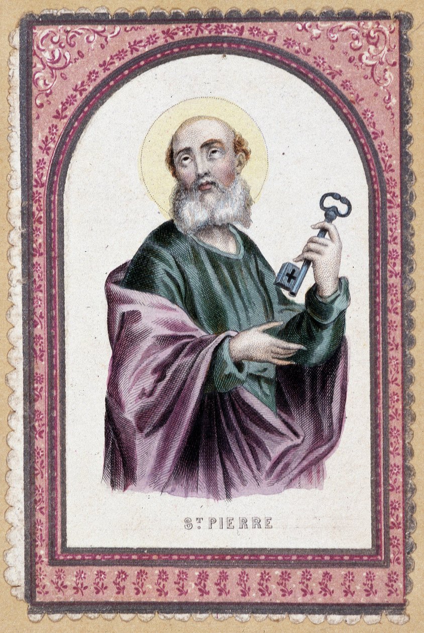 Kulcsos Szent Péter portréja - 19. század alkotó: Unknown artist