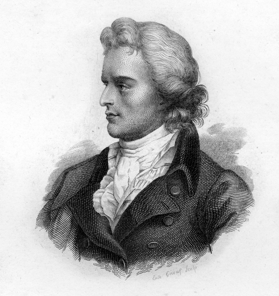 Schiller (1759-1805) német költő és drámaíró portréja alkotó: Unknown artist