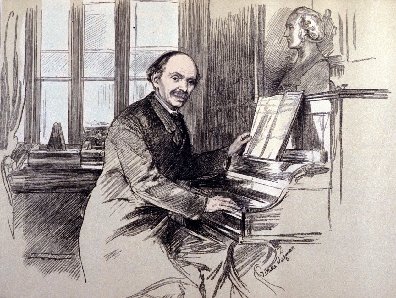 Sir Julius BENEDEK (1804-1885) portréja. Német származású zeneszerző és karmester volt, Angliában lakott. alkotó: Unknown artist