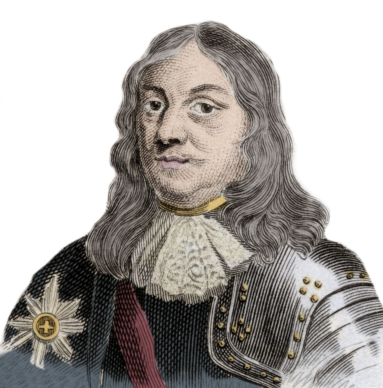 Sir Martinus Cornelis van Tromp (1629-1691), holland haditengerészeti tiszt, valamint a holland és dán királyi flotta főparancsnokának portréja. századi metszet. alkotó: Unknown artist