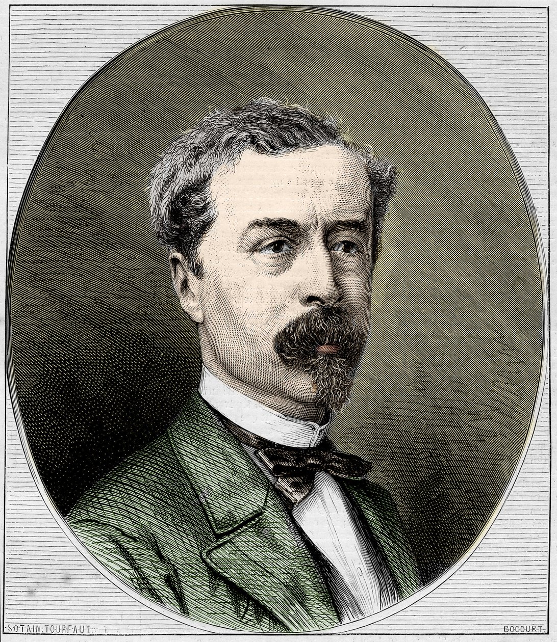 Sir Richard Wallace (1818-1890) angol filantróp és műgyűjtő portréja. Metszet 1872-ből. alkotó: Unknown artist