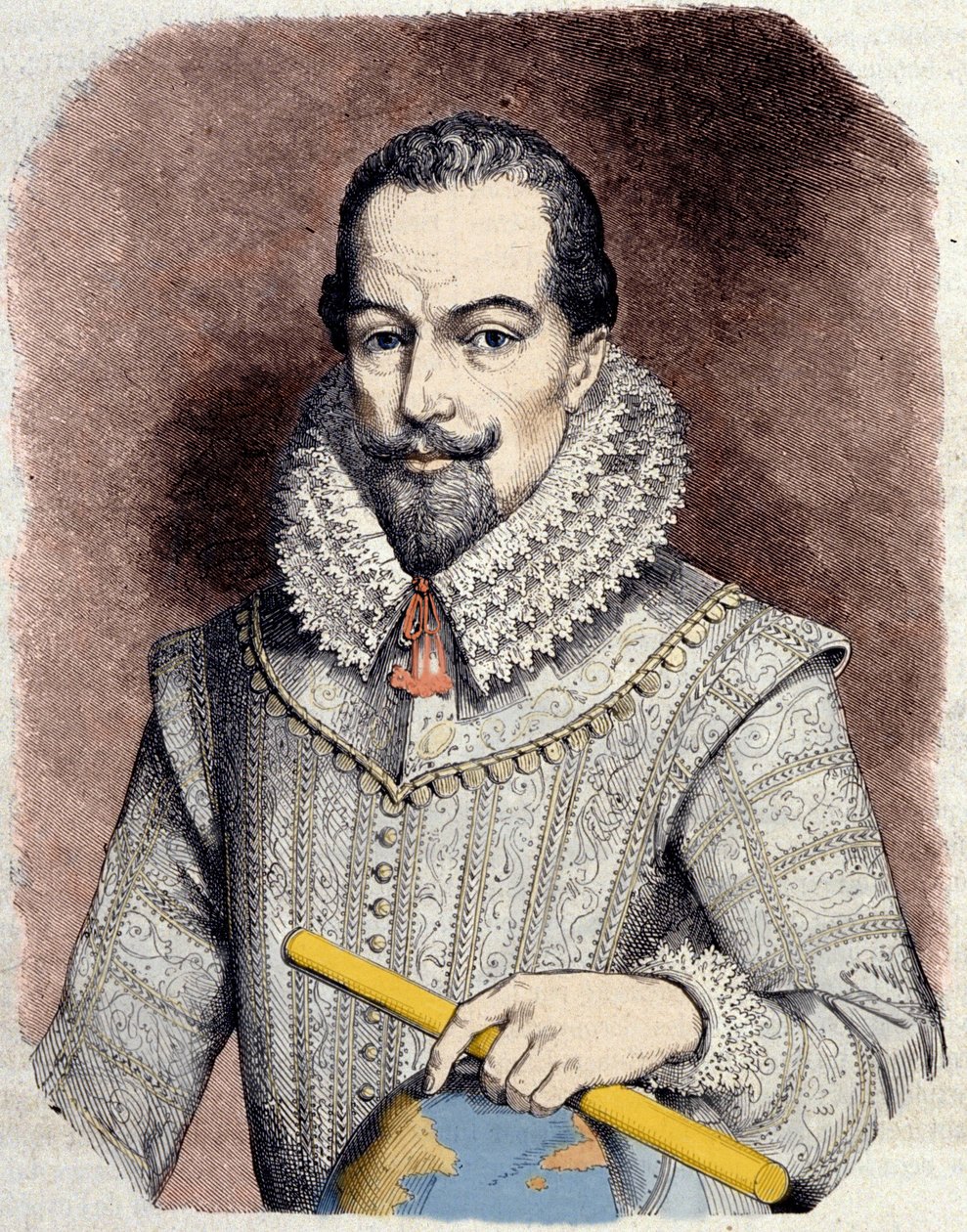 Sir Walter Raleigh (1552-1618) angol udvaronc, navigátor és író portréja. alkotó: Unknown artist