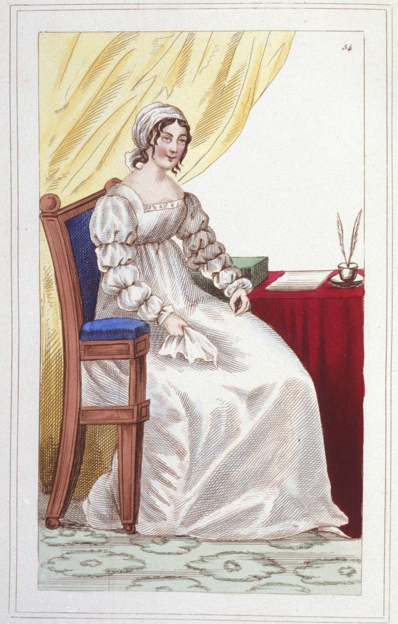 Sophie Cottin Rostand (1770-1807) francia író portréja. alkotó: Unknown artist