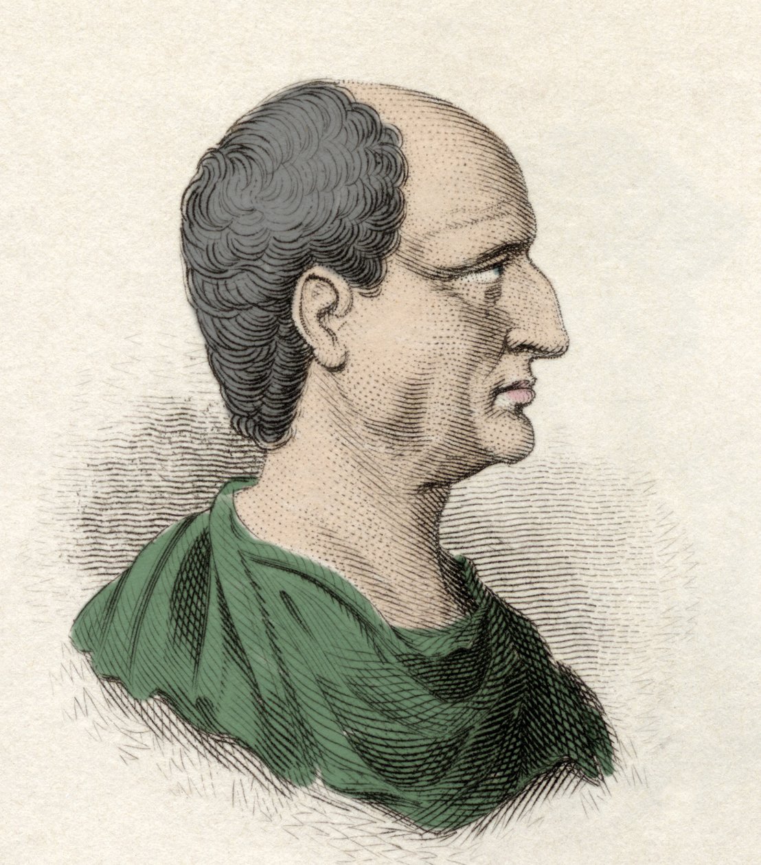 Themisztoklész (görögül Themisztoklész), államférfi és athéni hadvezér (Kr. e. 525-460) portréja. századi metszet. alkotó: Unknown artist