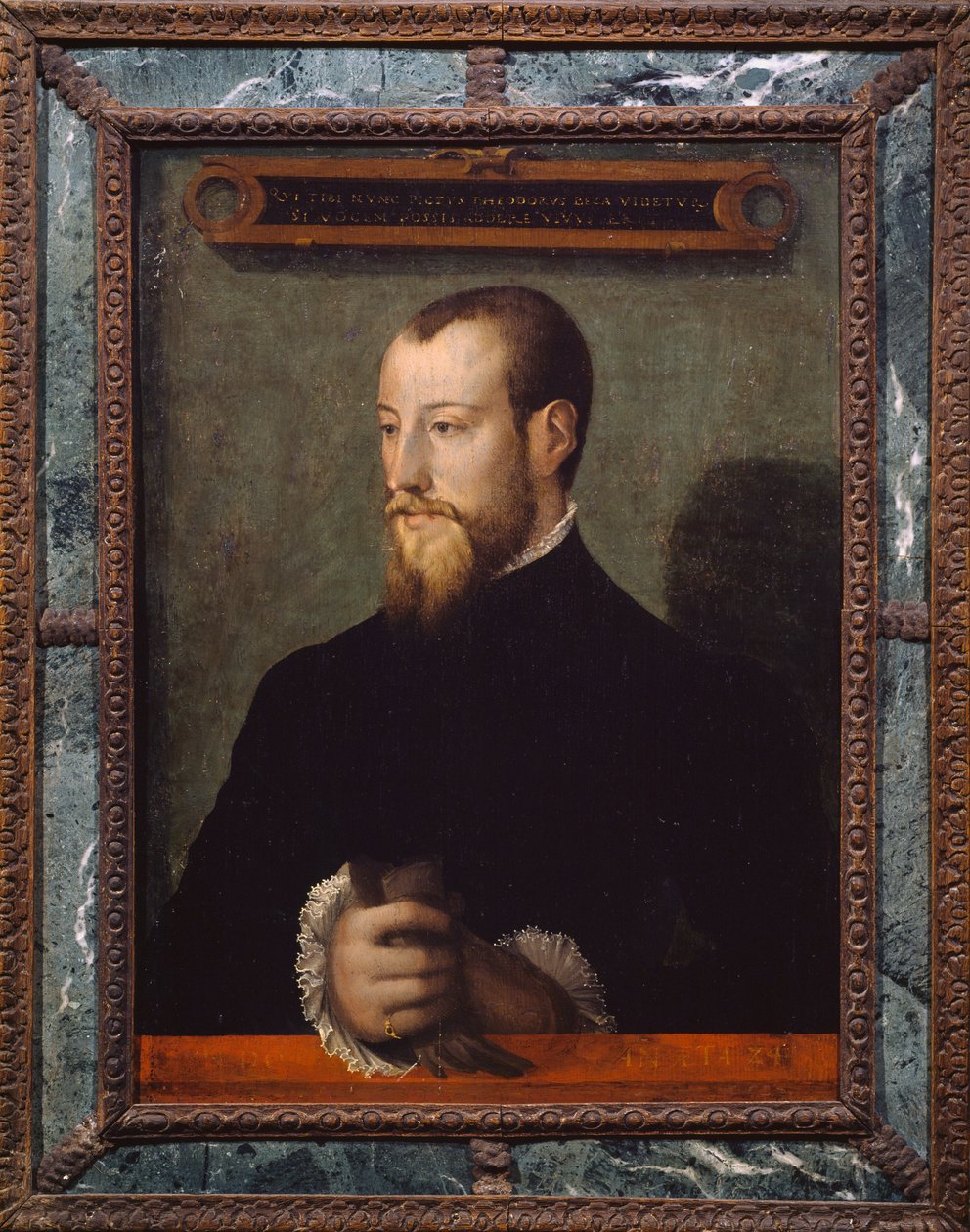Theodore Beza vagy Theodore de Beze (1519-1605) portréja 24 évesen, francia teológus, névtelen festő festménye alkotó: Unknown artist