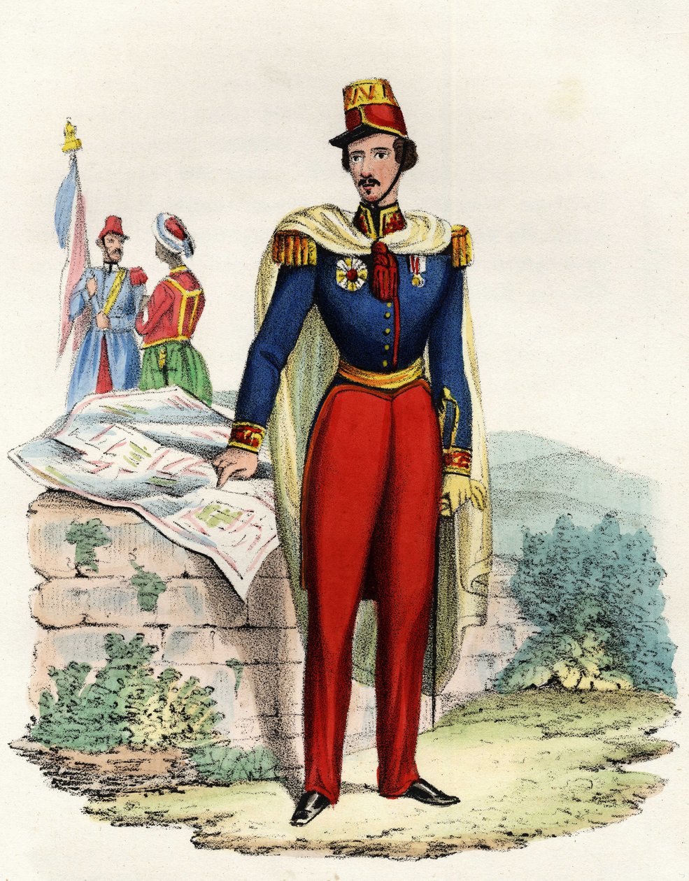 Thomas Robert Bugeaud (1784-1849), Isly hercegének, Franciaország marsalljának portréja. In „” Storia d