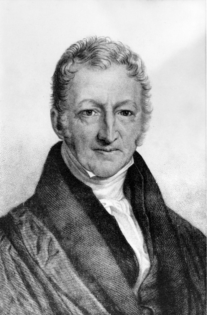 Thomas Robert Malthus (1766-1834) brit közgazdász portréja. alkotó: Unknown artist