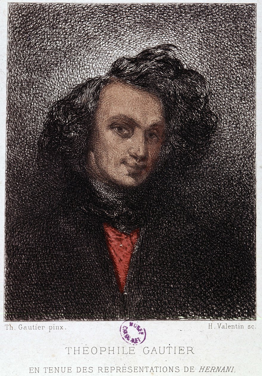 Victor Hugo Théophile Gautier portréja Hernaniban. 19. század. alkotó: Unknown artist