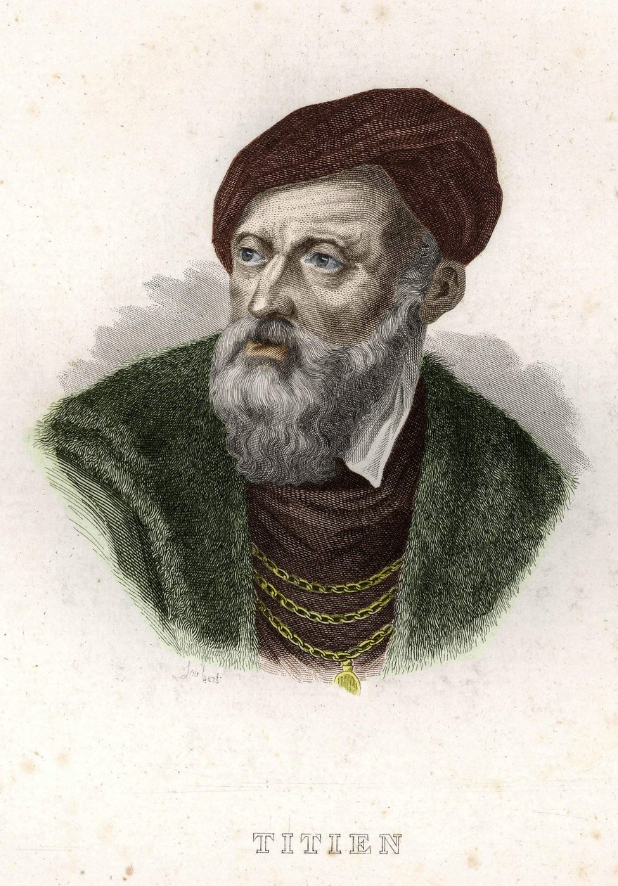 Tiziano Vecellio (A Tizian) portréja (1490-1576) alkotó: Unknown artist
