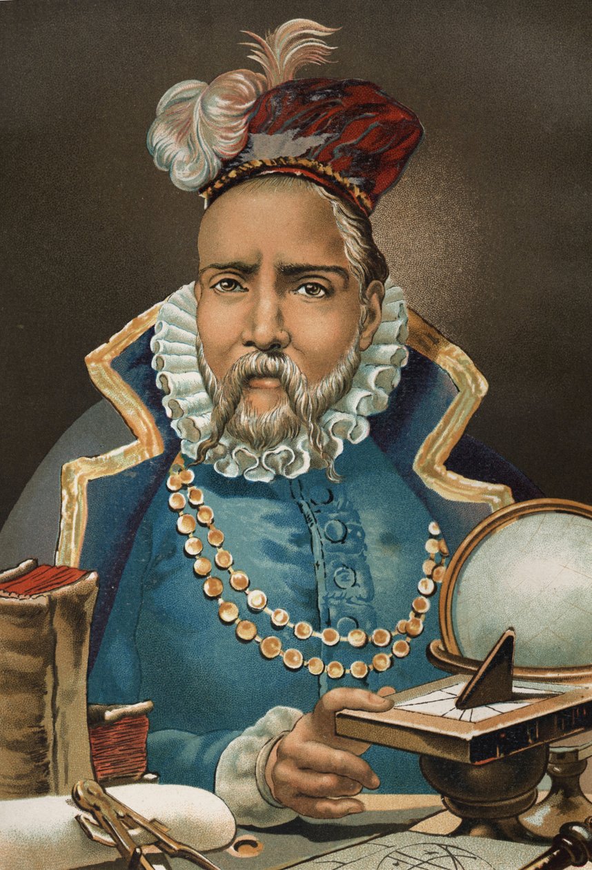 Tycho Brahe portréja. dán csillagász és asztrológus (ma Svédország alkotó: Unknown artist