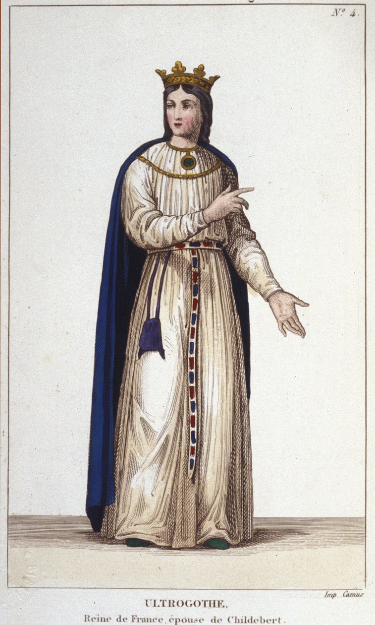 Ultrogothe francia királynő és Childebert felesége portréja 1. alkotó: Unknown artist