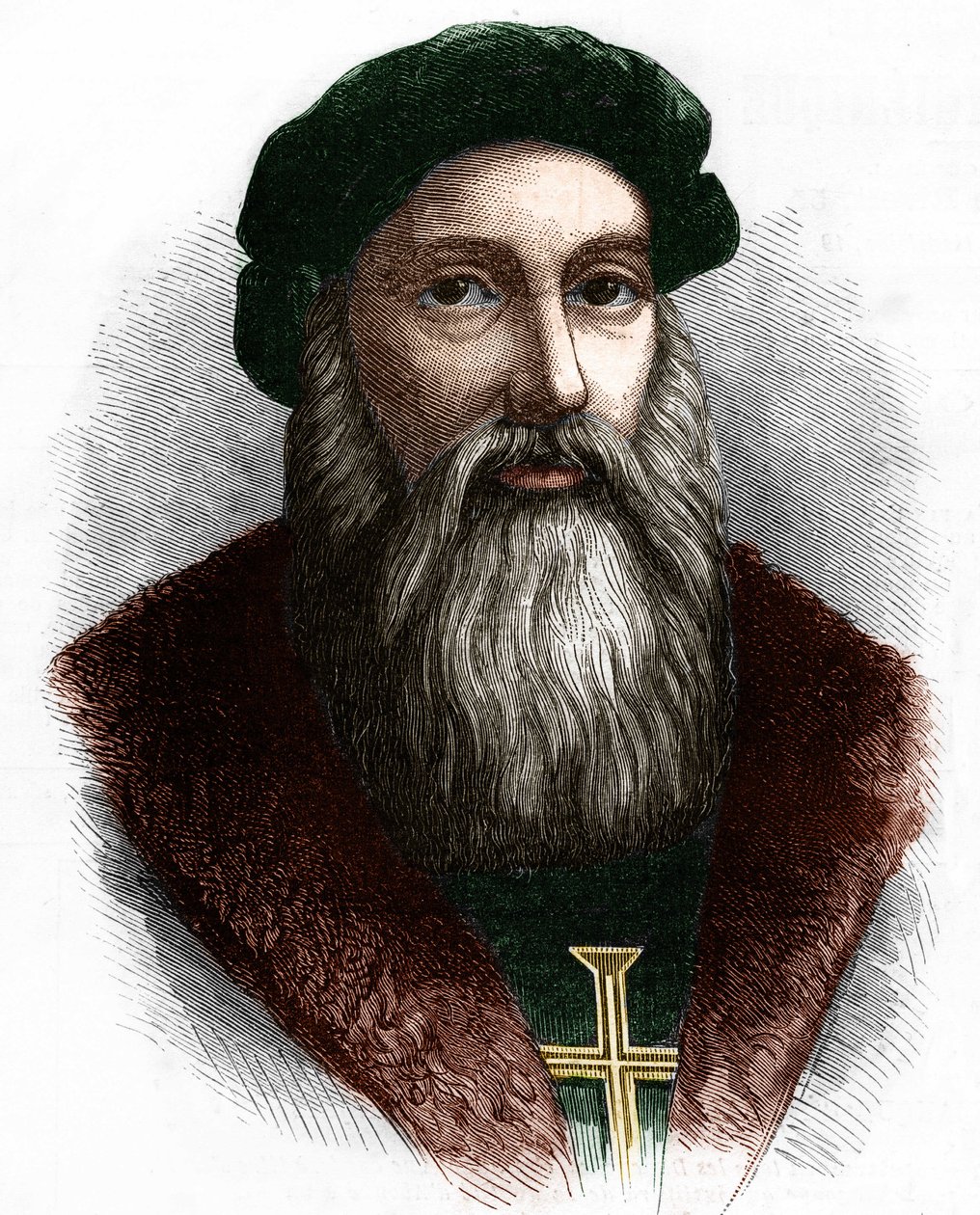Vasco de Gama (1469-1524) portugál navigátor portréja. alkotó: Unknown artist