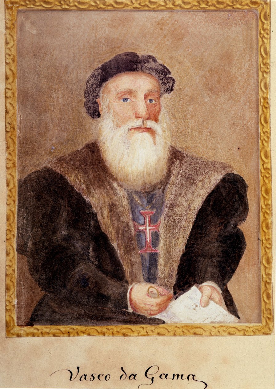 Vasco de Gama portréja – Richard Henri Major „Henri portugál herceg élete, a navigátor vezetéknévben” című filmjében alkotó: Unknown artist
