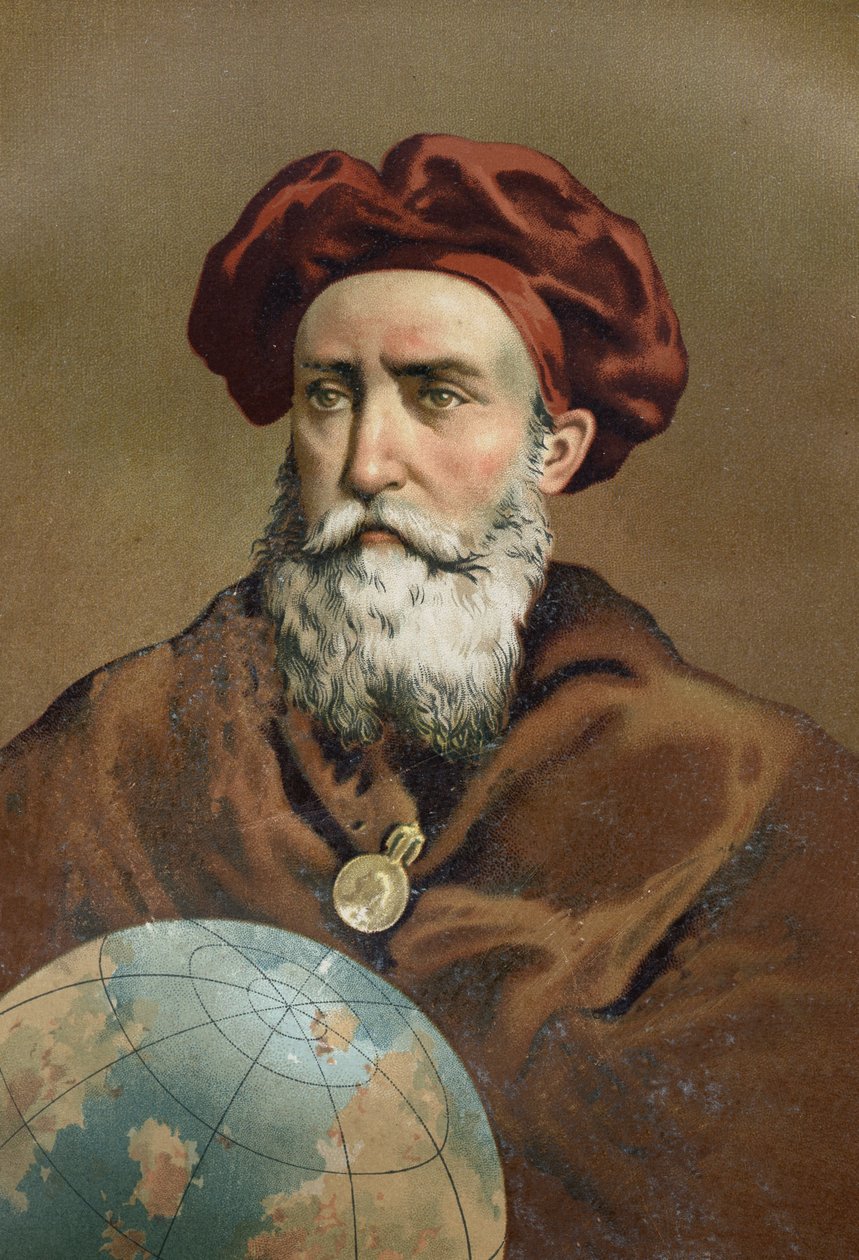 Vasco de Gama portréja. Portugál navigátor (Sines, Alentejo, 1469 körül Cochinban, Indiában alkotó: Unknown artist