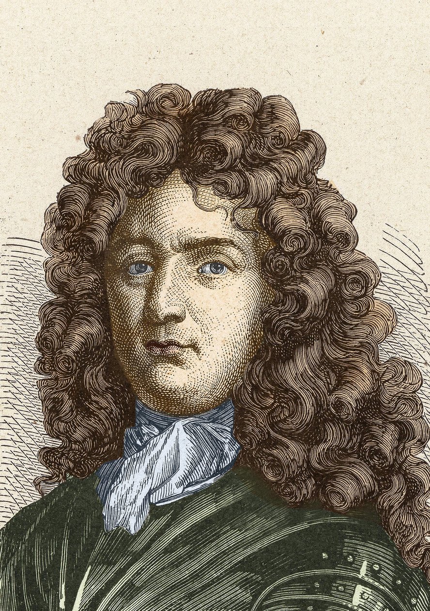 Vauban portréja (1633 - 1707). (Sébastien Le Prestre de Vauban) Franciaország marsallja és hadmérnök alkotó: Unknown artist