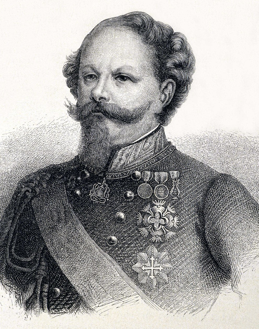 Savoyai Viktor Emmánuel portréja (Victor-Emmanuel), olaszul Vittorio Emanuele of Savoyai II alkotó: Unknown artist