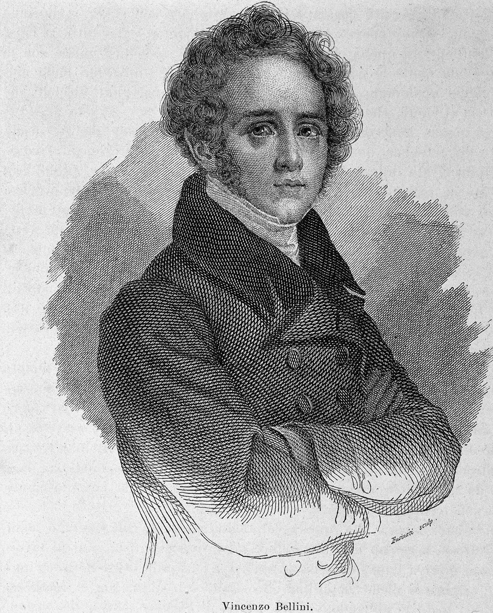 Vincenzo Bellini (1801-1835) olasz zeneszerző portréja. alkotó: Unknown artist