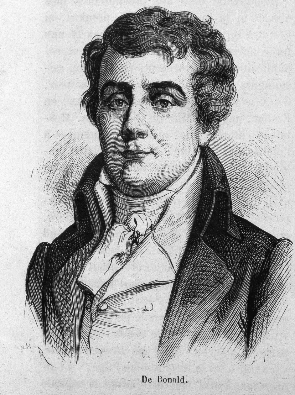 Louis De Bonald vikomt (1754-1840) portréja. alkotó: Unknown artist