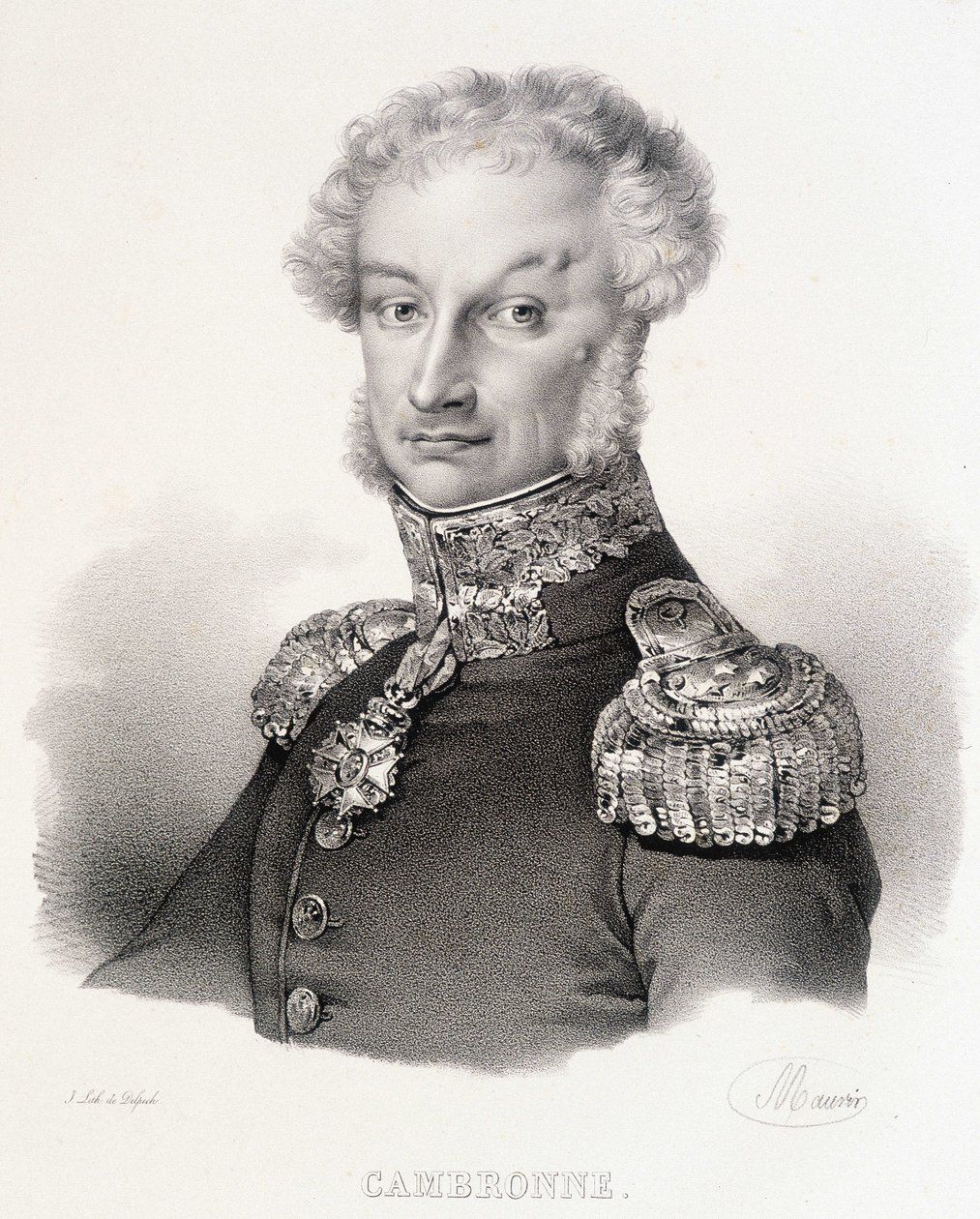 Pierre Jacques Etienne Cambronne vikomt, francia tábornok (1770-1842) portréja. alkotó: Unknown artist