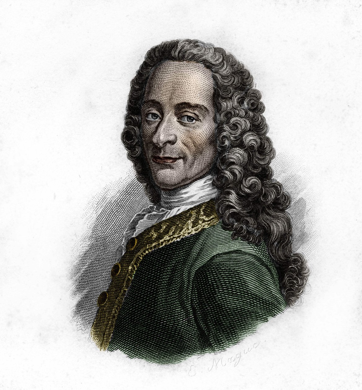 Voltaire (1694-1778) francia író és filozófus portréja alkotó: Unknown artist