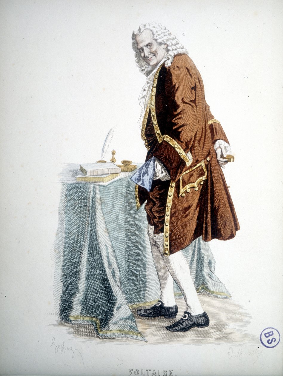 Voltaire portréja - metszet alkotó: Unknown artist
