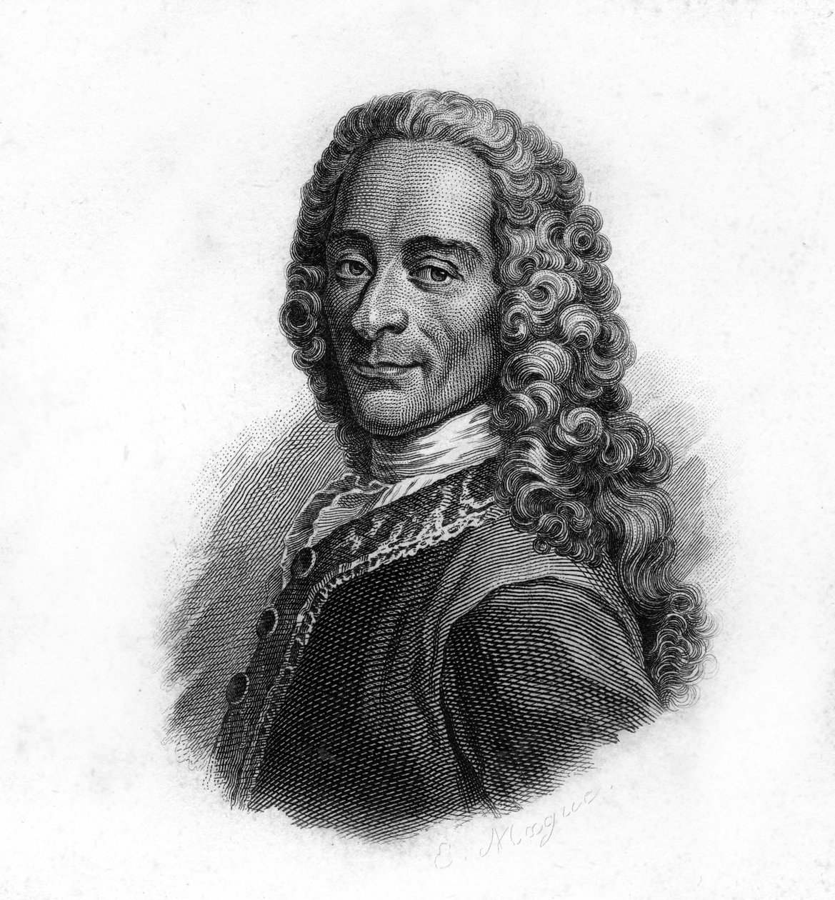 Voltaire portréja, 19. századi metszet alkotó: Unknown artist