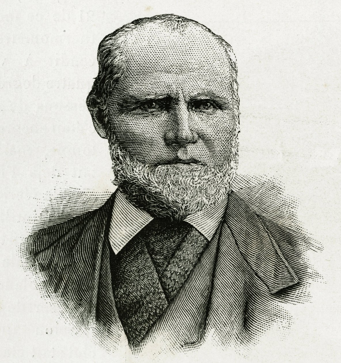 Portré William Dunbarról, a La Jeannette legénységének gleccserpilótáról, az északi sarki küldetéshez. Metszet a „Le voyage de la Jeannette” illusztrálására alkotó: Unknown artist