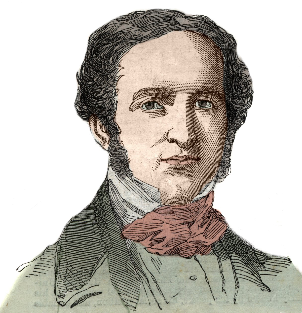 William Hickling Prescott (1796-1859) amerikai történész portréja. alkotó: Unknown artist