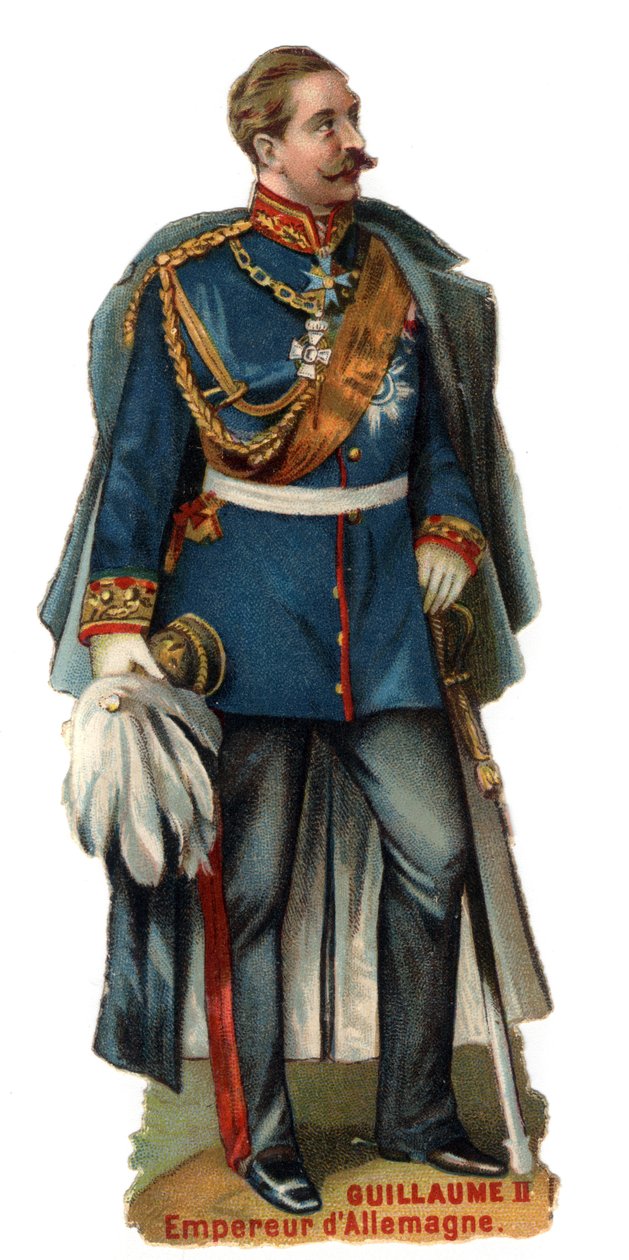 II. Vilmos német császár (1859-1941) portréja. század késői kromolitográfiája. Magángyűjtemény alkotó: Unknown artist