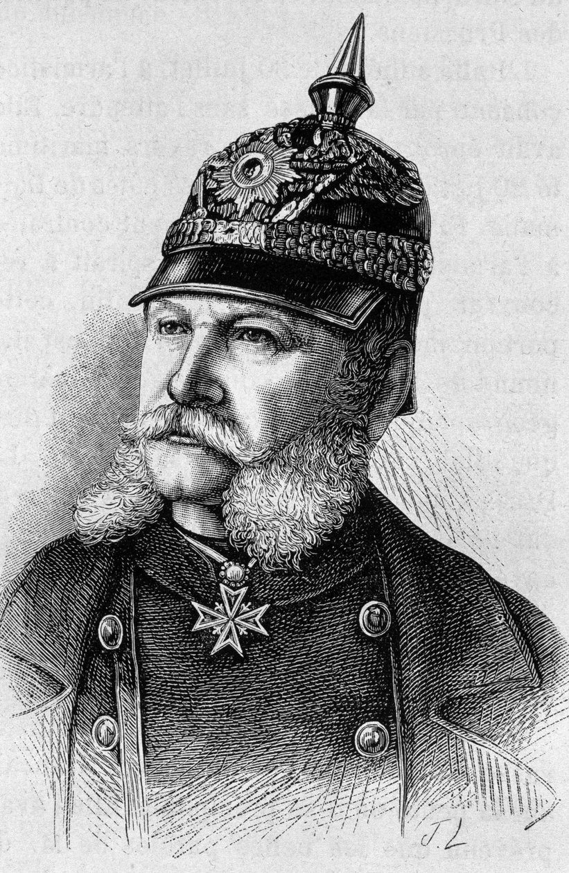 I. Vilmos (1797 - 1888) portréja. század végi metszet a „Histoire de France”-ban, H. Martin. alkotó: Unknown artist