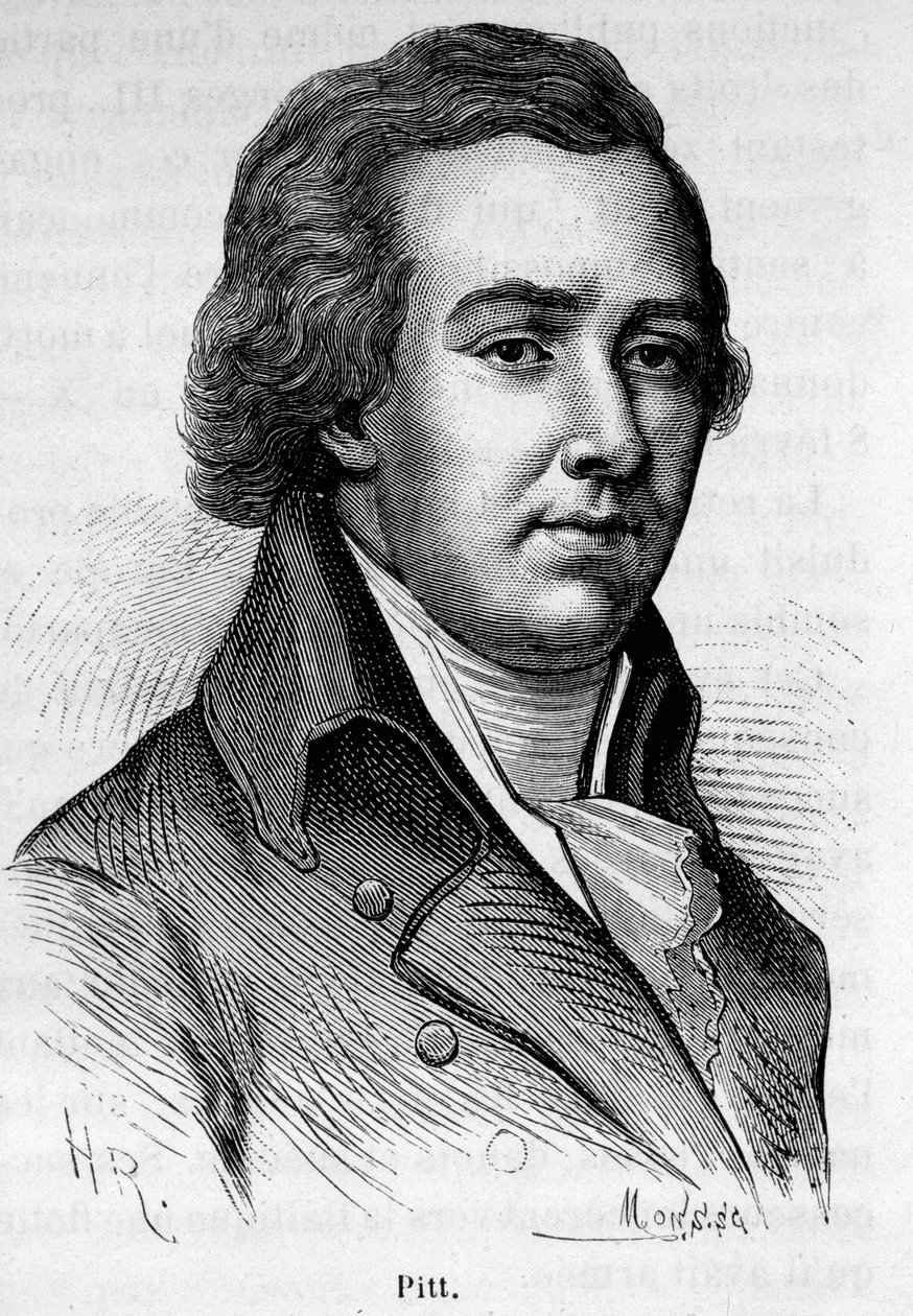 Fiatal William Pitt (1759-1806), volt brit miniszter portréja. alkotó: Unknown artist