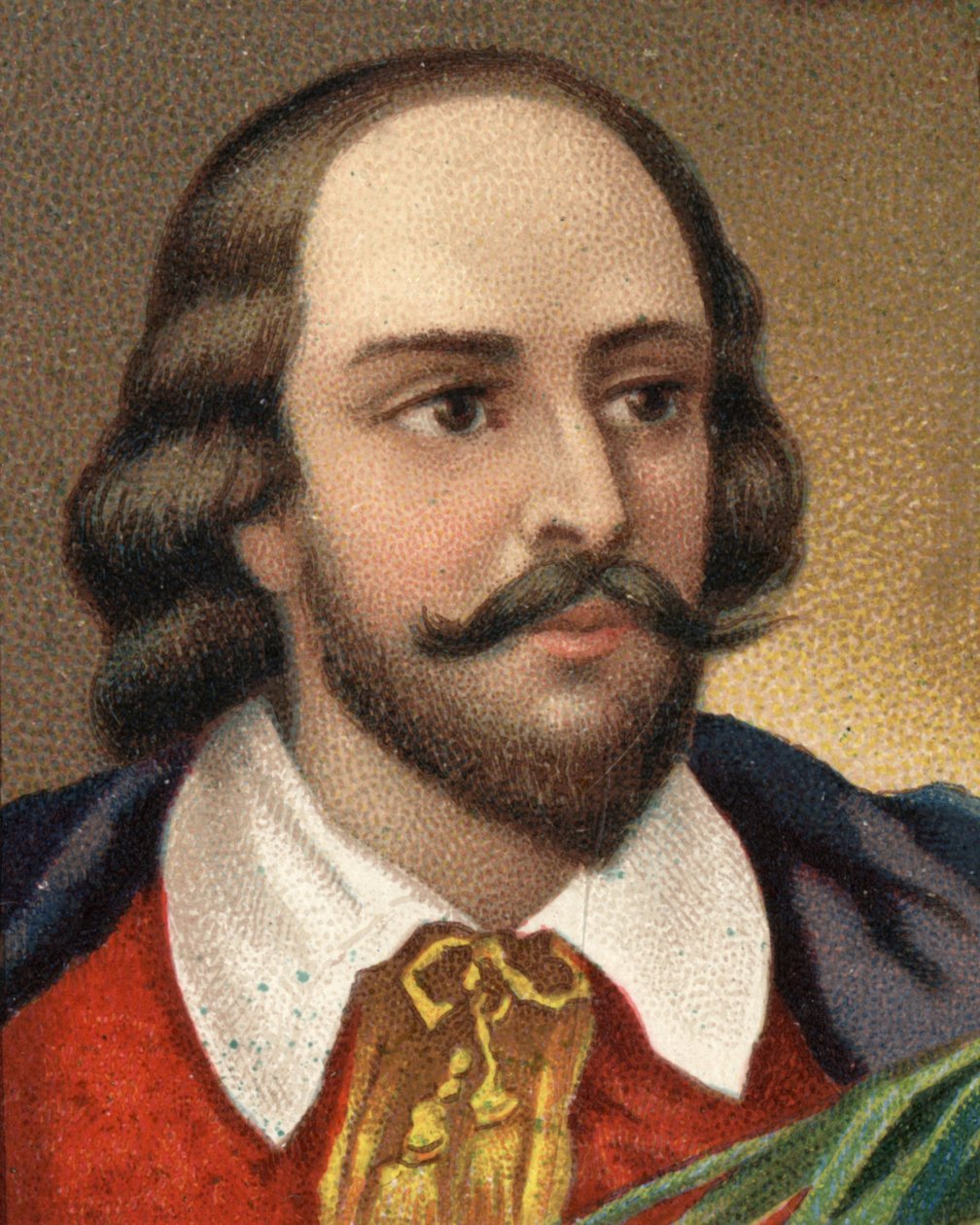 William Shakespeare (1564-1616) angol író portréja. A 19. század végének kromolitográfiája. alkotó: Unknown artist