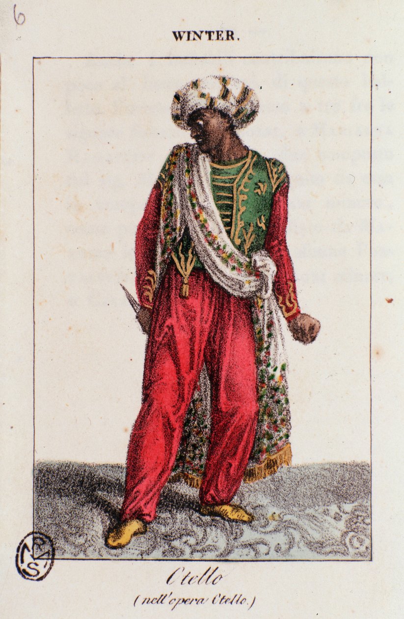 Téli portré, Othelloban, Gioacchino Rossini alkotó: Unknown artist