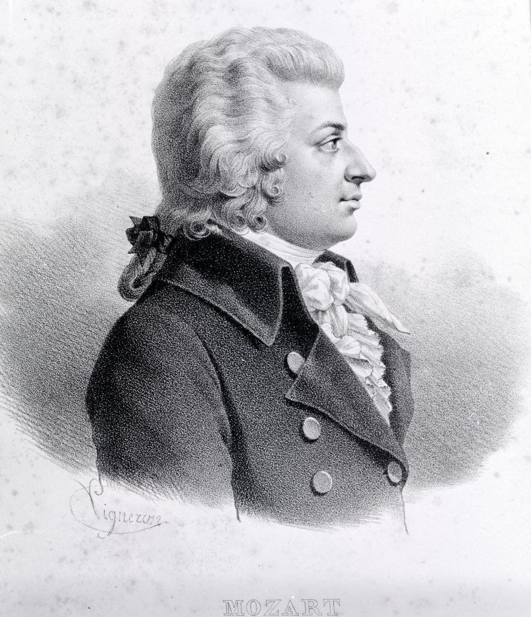 Wolfgang Amadeus Mozart (1756 - 1791) portréja. alkotó: Unknown artist