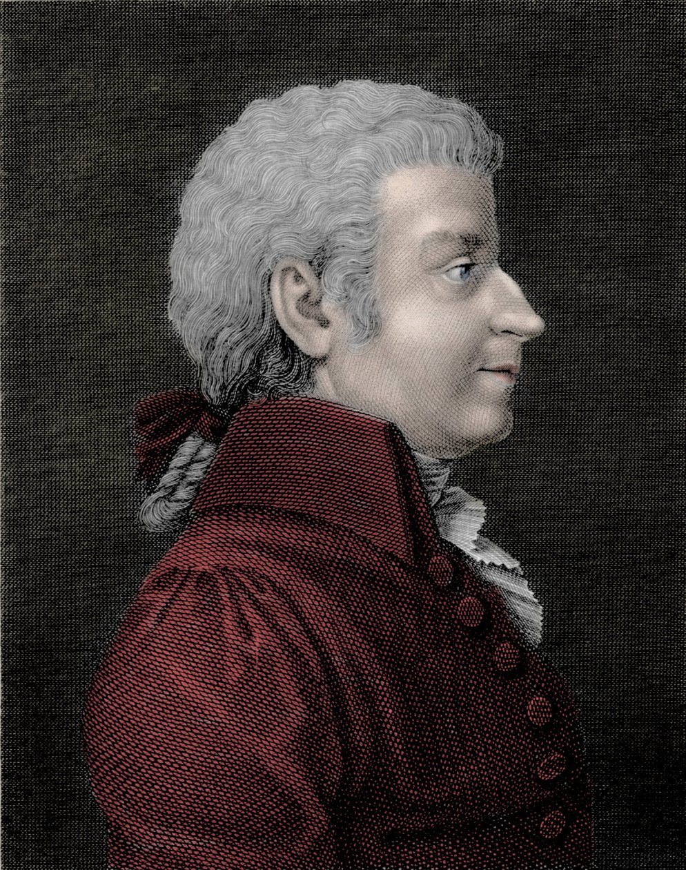 Wolfgang Amadeus Mozart fiatal (1756-1791) zeneszerző portréja. alkotó: Unknown artist