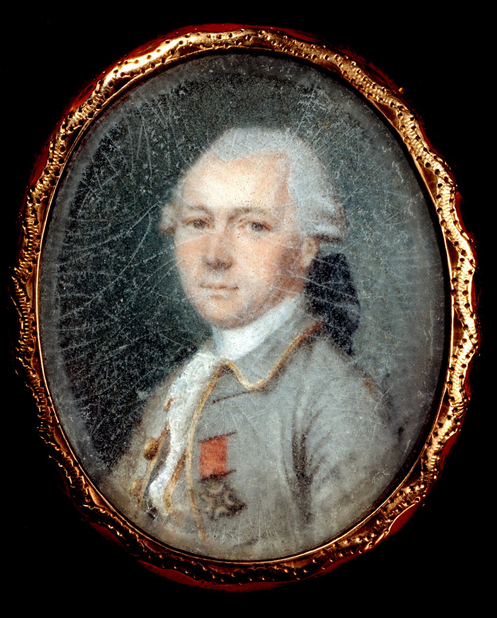 A Szentlélek Lovagrendjének portréja (Szentlélek rendje) Miniatűr festmény a 17. századról. Párizs, a Becsületrend Múzeuma alkotó: Unknown artist