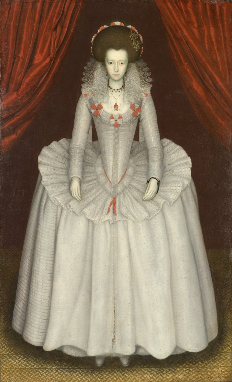 Egy nő portréja, valószínűleg Ann Finch, Lady Twysden (1574-1638) alkotó: Unknown artist