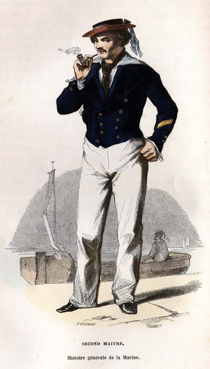 Egy második mester portréja. Van Tenac „A haditengerészet általános története” című könyvében alkotó: Unknown artist