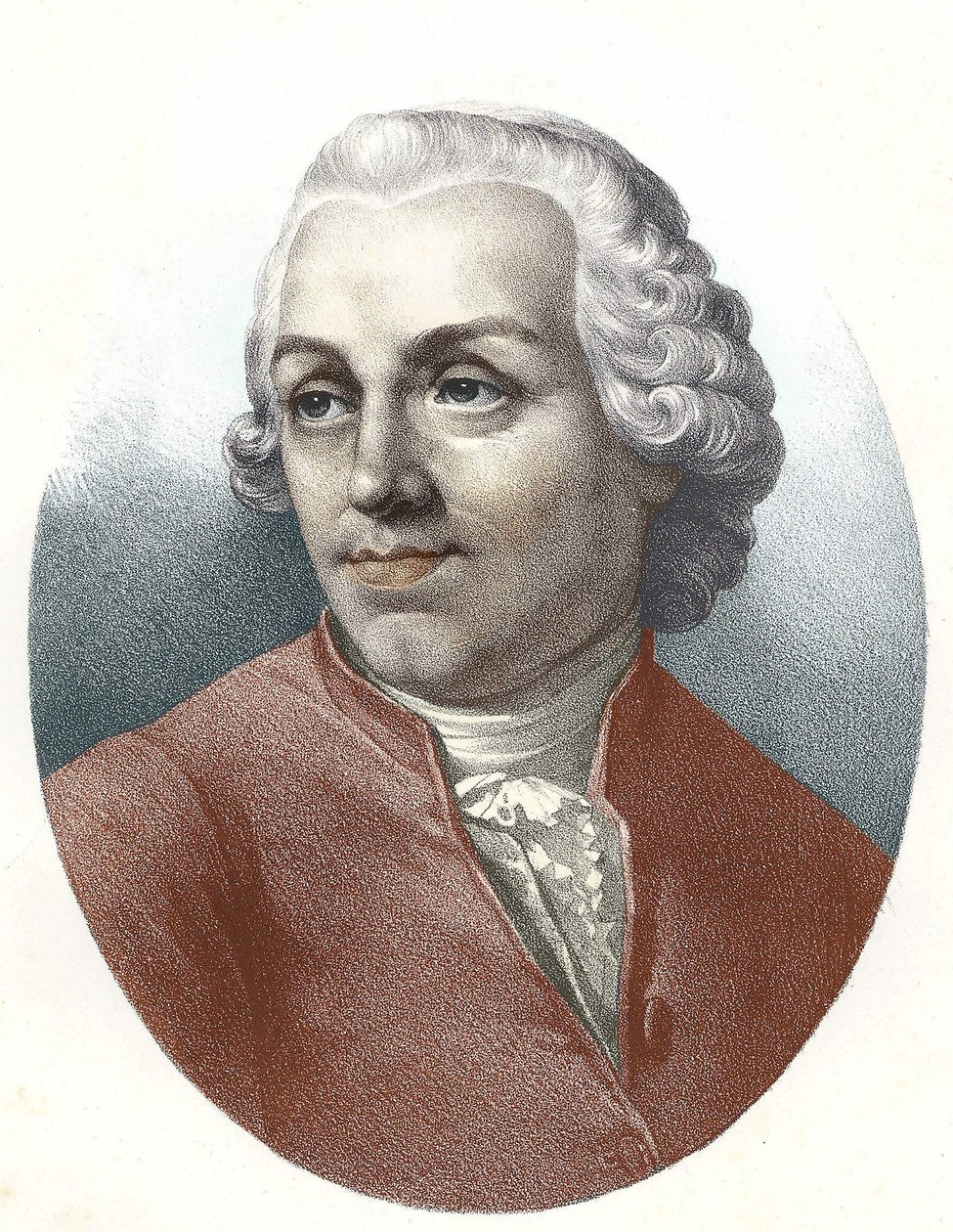 Etienne Bonnot de Condillac abbé (1715-1780) francia filozófus portréja. alkotó: Unknown artist