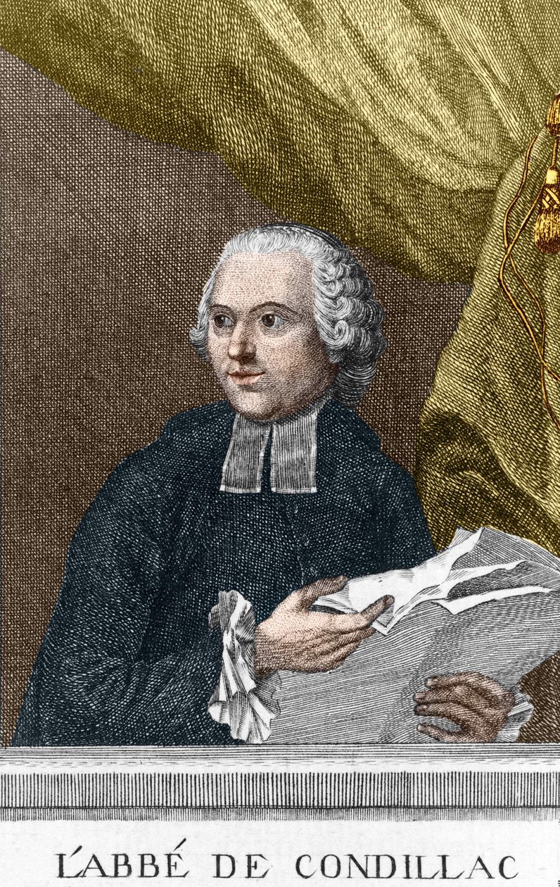 Etienne Bonnot de Condillac abbé (1715-1780) francia filozófus portréja alkotó: Unknown artist