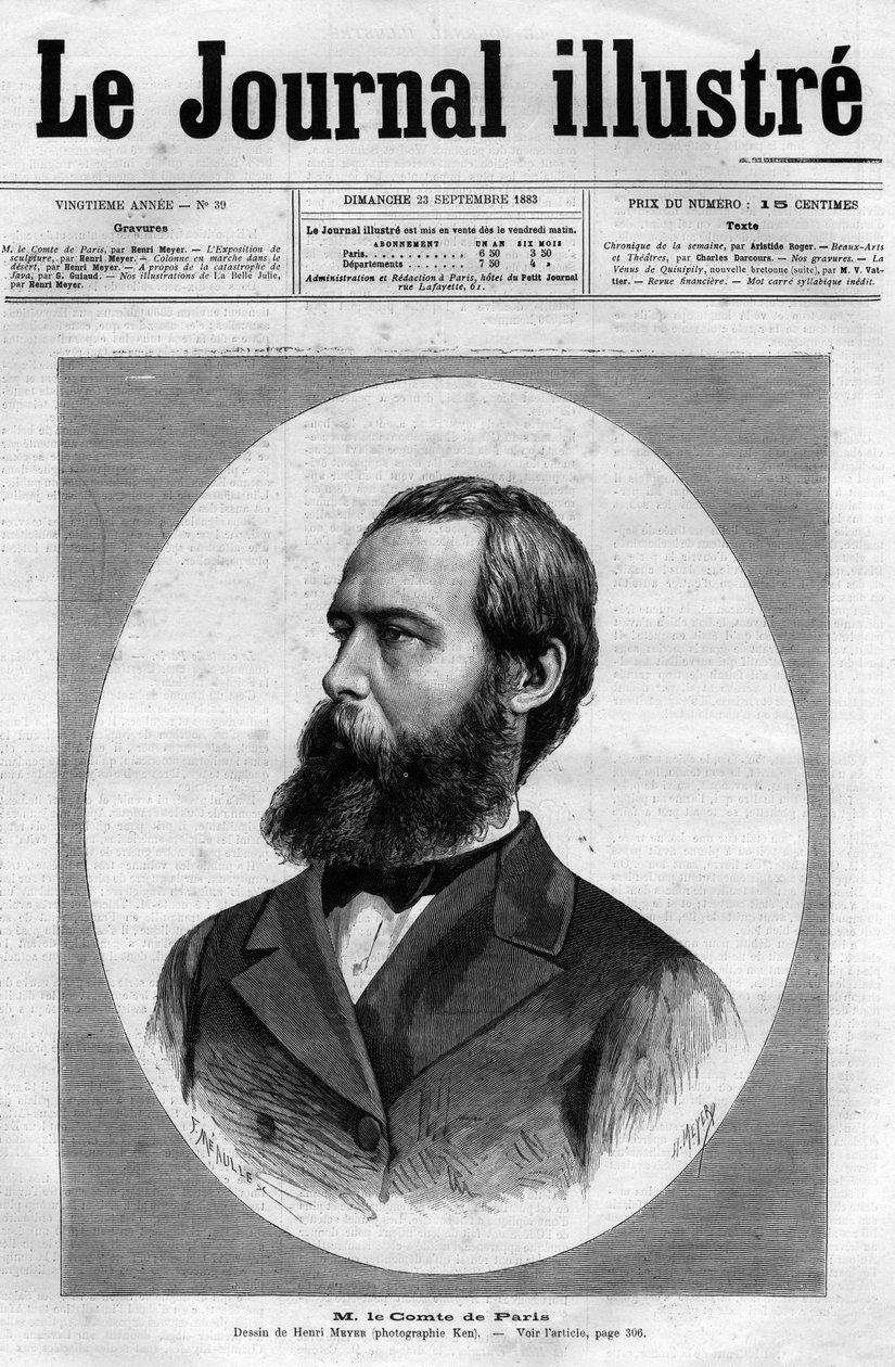 Párizs grófjának portréja (1838-1894) (Louis Philippe d