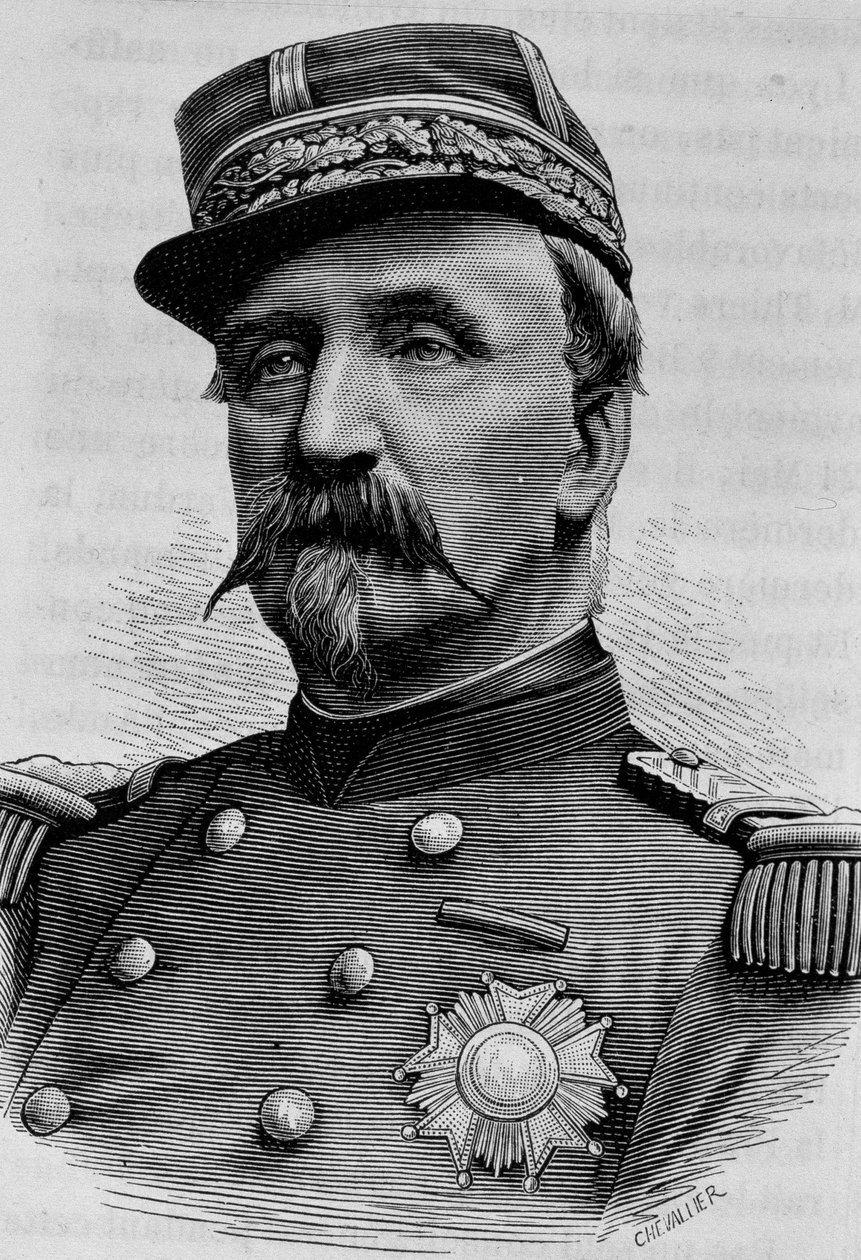 Aumale hercegének (Charles de Lorraine) portréja (1822 - 1897). század végi metszet a „Histoire de France”-ban, H. Martin. alkotó: Unknown artist