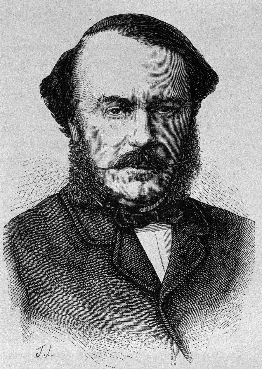Persigny hercegének portréja (1808-1872). század végi metszet a „Histoire de France”-ban, H. Martin. alkotó: Unknown artist