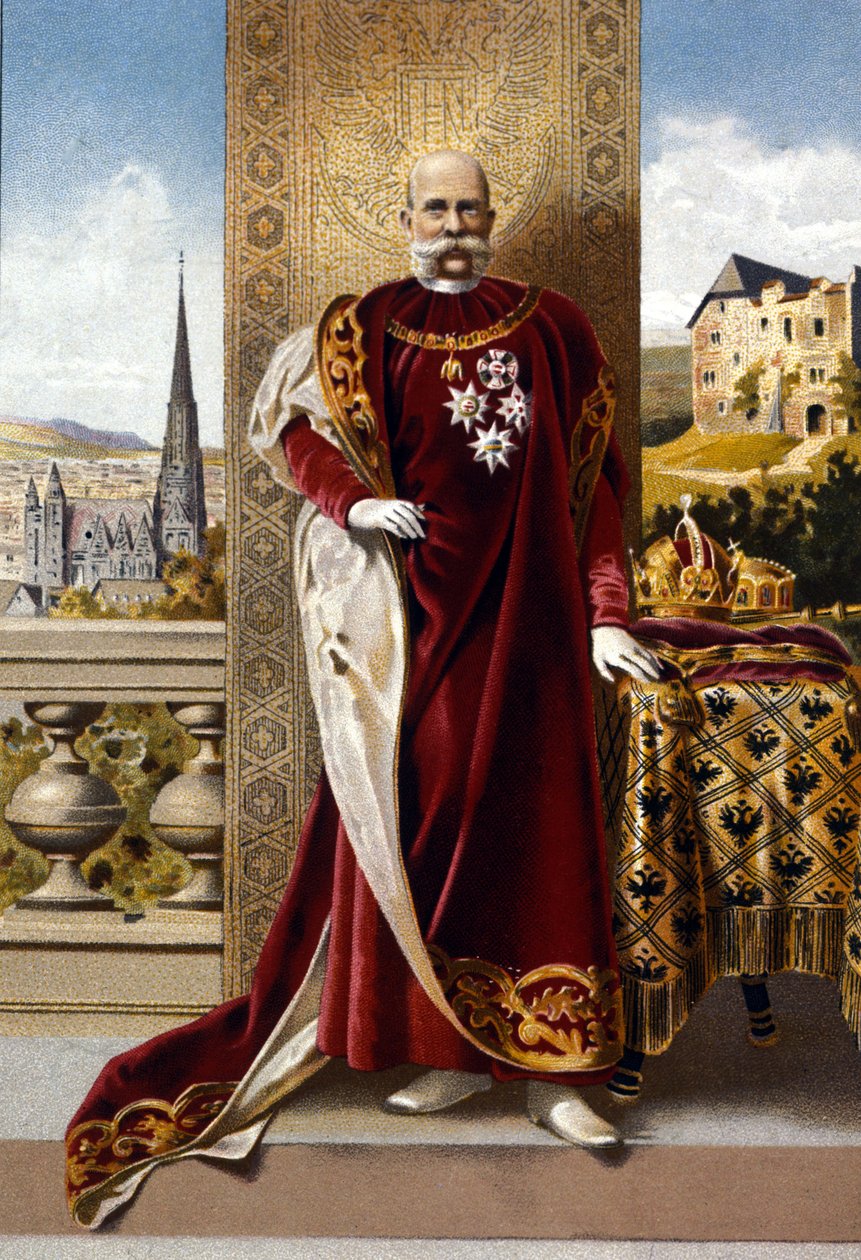 I. Ferenc József osztrák császár (1830 - 1916) portréja. század végi kromolitográfia.. alkotó: Unknown artist