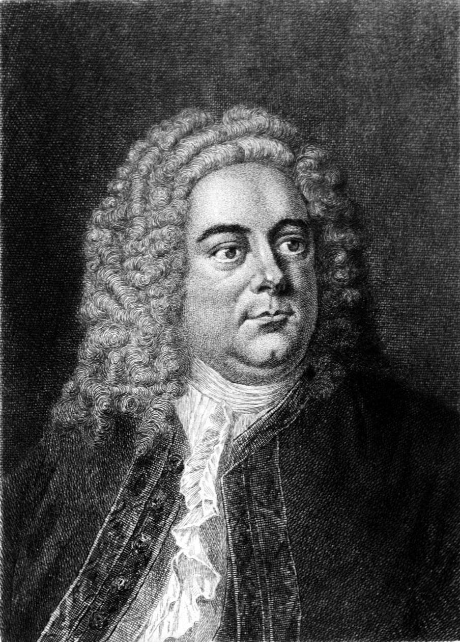 George Frederick Handel német származású angol zeneszerző portréja (Georg Friedrich Handel alkotó: Unknown artist