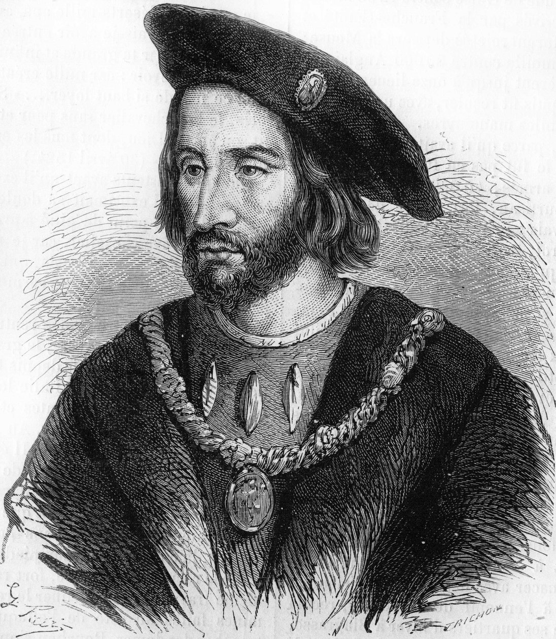Bonnivet francia tengernagy és Francois 1. hadseregfőnökének portréja alkotó: Unknown artist