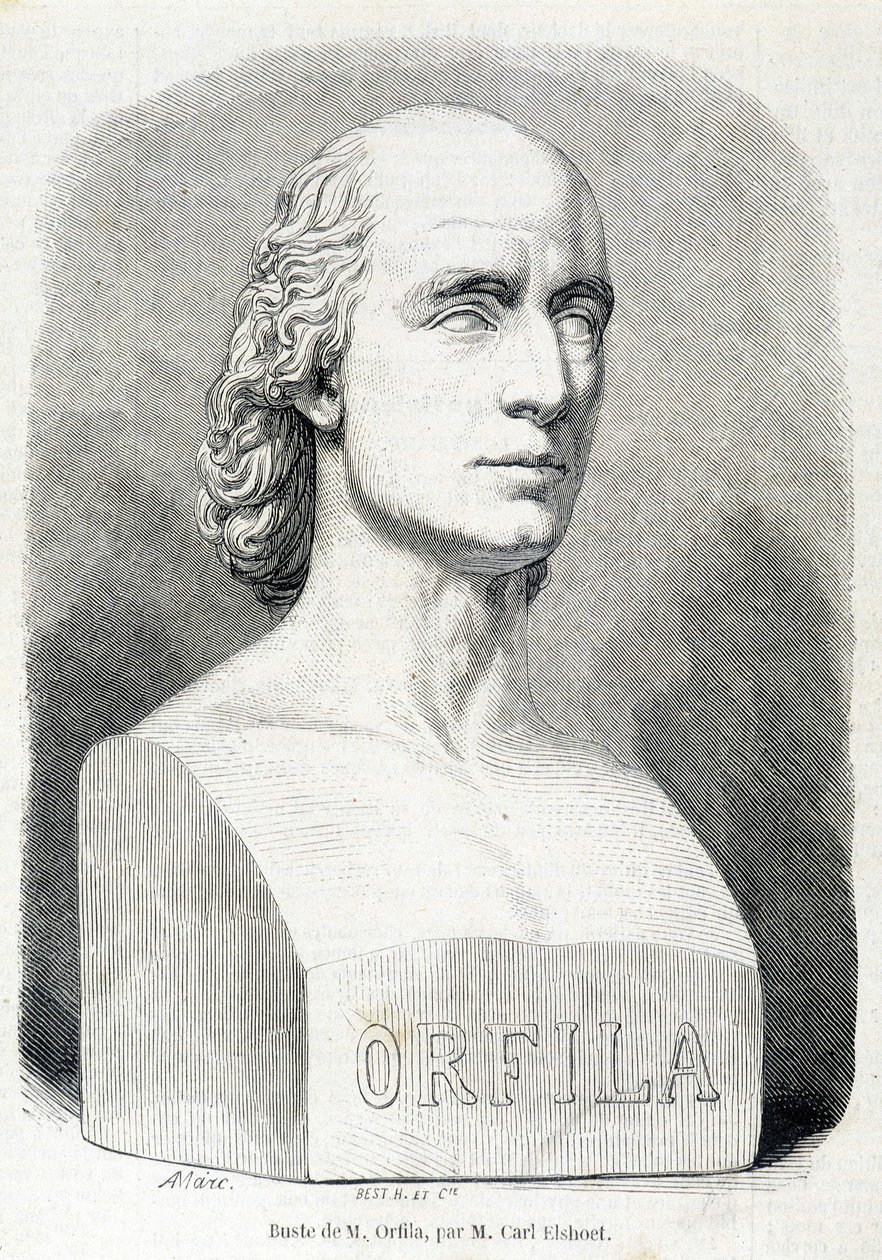 Orfila (1787-1853) francia orvos és vegyész portréja. alkotó: Unknown artist